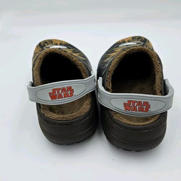 Chewbacca Crocs Star Wars Size 12 C12 Fuzzy Kids youth Lucas Films Slip On - Picture 6 of 7